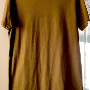 Missguided olive green short sleeve tee shirt dress, SIZE U.S. 6